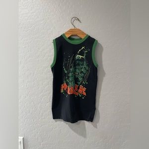 Vintage Y2K Marvel‎ Hulk Smash Tank Top Size 7